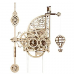 UGEARS Aero Clock 3D puidust m&otilde;istatused t&auml;iskasvanutele ja lastele &ndash; laseriga l&otilde;igatud 3D puslekell ehitamiseks