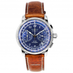 Zeppelin LZ126 Los Angeles Chronograph Blue Dial Quartz Z76143 Meestekell sinine