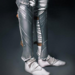 LARP Steel Protecter - Fantasy Leg Armour Steel Nymph - Lady Warrior Steel Greaves - Paar - LARP Fantasy PROTE