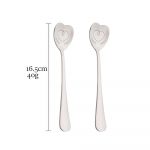 2tk roostevabast terasest lusikas s&uuml;damekujuline kuldne k&uuml;hvel kohvilusikas p&uuml;hadekingitused k&ouml;&ouml;gitarvikud lauan&otilde;ud kaunistus h&otilde;be