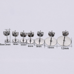 20-100 tk/partii kullast roostevabast terasest t&uuml;hjad postk&otilde;rvar&otilde;nga tihvtid koos k&otilde;rvar&otilde;nga pistiku leidudega k&otilde;rvatagant meisterdatud ehete valmistamiseks 3mm