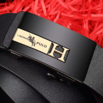 PULO rihm Meeste nahast automaatne pandlaga rihm, kingitus noortele vabaaja isikup&auml;rale, sobiv trendikas p&uuml;ksirihm 105cm