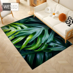 Green Leaves 3D matt elutuppa Pehme vaip magamistuppa Pestav libisemisvastane p&otilde;randavaip K&ouml;&ouml;k Vannitoamatt Uksematt Nordic 40x60cm 1pcs