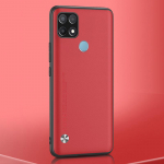 Luksuslik nahast telefoni&uuml;mbris OPPO A15 A15S A16 S A16S kattega silikoonist kaitse&uuml;mbris jaoks Realme C21 Y C21Y C25Y C30 C35 Coque jaoks For OPPO A15 punane
