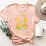 (Aasia suurus)Riietus Akvarell Stiil Trend 90-ndate vabaaja l&uuml;hikeste varrukatega T-s&auml;rk Naiste prinditud naiste graafiline T-s&auml;rk S