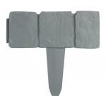 20 tk plastikust &auml;&auml;risega aia muru aia sein One Size hall v&auml;rv