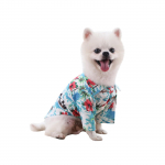 (Qunide) Hawaii lemmikloomakoera T-s&auml;rgid Kassikoera suvine ranna T-s&auml;rk Vest Prantsuse koerale XL sinine