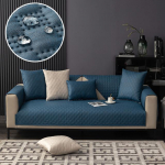 Veekindlad diivanikatted Libisemisvastane Nahast Diivani Istmepadi Tahke Ruuduline Libisemisvastane 1/2/3/4kohaline Libisemisvastane Diivani Kaitsekate 45x45cm pillowcase tumeroheline v&auml;rv