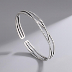 Foxanry Lines Crossed K&auml;ev&otilde;ru Naiste Paaridele Minimalistlik Trendikas Isiksus Aastap&auml;eva ehted Aksessuaarid Kingitused 18cm h&otilde;be