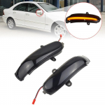2tk/partii K&uuml;lgtiiva tahavaatepeegli LED d&uuml;naamilise vilkuri suunatuli Mercedes Benz C klassi W203 S203 CL203 2001-2007 jaoks