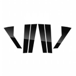 6 tk autoukse akna samba postid trimmikatte kleebis l&auml;ikiv must v&auml;lisosad Range Rover Sport L494 2014-2022 jaoks