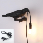 Led laualamp Lucky Bird elutuba Magamistoa voodi &auml;&auml;res Raveni lamp kodukaunistused wall Right-EU