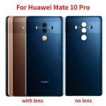 Uus tagaklaas Huawei Mate 10 Pro tagumise aku tagaukse korpuse paneeli vahetamine kaamera vastu MochaGold No Lens