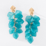 Pinkdudu Fashion 4 v&auml;rvi akr&uuml;&uuml;list roosi kroonlehed rippuvad k&otilde;rvar&otilde;ngad romantiline v&otilde;luv lilleline rippuv k&otilde;rvar&otilde;ngas naistele ehted PD1246