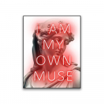 Naljakas Neoon Muudetud Kunsti Prinditud Plakat Ma Olen Oma Muusa Tsitaadi Prinditud T&uuml;drukute Magamistoa Prindid Retro L&otilde;uendimaal Renessansi Dekor 21x30 No Frame