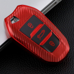 Pehme Tpu auto Smart Key Case t&auml;iskaanega Peugeot 308 408 508 2008 3008 4008 5008 Citroeni jaoks punane