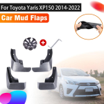 4x poritiivad Toyota Yaris 2022 tarvikud Luukp&auml;ra XP150 2014~ Auto eesmine tagumine klapp pritsmed poritiibad autole gray