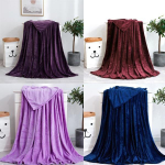 Kerge &otilde;huke pestav flanelltekk Plaidid &Uuml;lisoojad pehmed tekid diivanile/voodile/ Travel Patchwork tahke voodikate 180*200cm tumelilla v&auml;rv