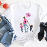 (Aasia suurus) T-s&auml;rk Mom Cartoon Sweet Mama Mother Women Print Tee Top Moodne Naiste riided L&uuml;hikeste varrukatega Graafilised T-s&auml;rgid S