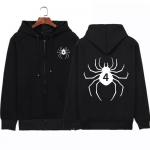 Anime Figuurid Hunter X Hunter Cosplay fliisist kapuutsid Phantom Troupe Hisoka Chrollo kampsunid T&otilde;mblukuga topid Pullovers T&otilde;mblukuga jope XL must