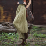 Johnature naiste vintage Bloomers p&uuml;ksid &uuml;hev&auml;rvilised lahtised suvised elastsed v&ouml;&ouml;taskud naiste lapilised pahkluuni ulatuvad p&uuml;ksid One Size parkkoor