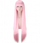 100 cm roosa pikk parukas DARLING FRANXX 02 Zero Two Cosplay kost&uuml;&uuml;mi kuumakindlast s&uuml;nteetilisest juustest naiste peo Cosplay parukad 100CM roosa