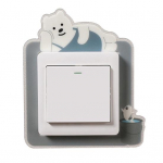 Grow In The Dark Cartoon panda karu j&auml;nes kass loom roheline veekindel isekleepuv l&uuml;liti Rabbit