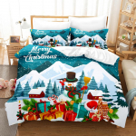 3D j&otilde;uluvoodipesukomplekt Head uut aastat tekikate Padjap&uuml;&uuml;r 2/3 p&uuml;hadekingitus AU140 * 210 t&auml;issuuruses kiiresti kuivav pehme kodutekstiil Baby 100x135cm