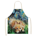 &Otilde;limaali stiilis p&otilde;ll t&auml;histaeva taustal koera linane puuvillane loominguline vanem-laps p&otilde;ll pere k&ouml;&ouml;k 47x38cm