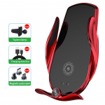 15w kiire nutikas laadija juhtmevaba autotelefoni alus, universaalne mobiiltelefonidele Magnetiline juhtmevaba laadimishoidik iPhone'ile 13 12 11 as picture punane