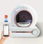 Nutikas isepuhastuv kassiliivakast, automaatne puhastav kassi tualett-rakenduse juhtseade Lonic Deodorizer kassiliivaalus Arenero Gato valge