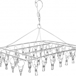 40 tihvtiga sokipuud, pesukuivatusrest aluspesu riidepuud, paksendatud klambriga &otilde;hutaja kuivatusrest roostevabast terasest kuivatus