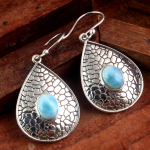 Larimar Granaat Peridoot Labradoriit Roheline On&uuml;ks K&auml;sitsi valmistatud K&otilde;rvar&otilde;ngas 925 Sterlingh&otilde;be Naiste Ehted sinine