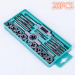 Trendikas 20 tk/komplekti meeterm&otilde;&otilde;dustiku k&auml;sikraani ja matriitsi komplekt M3-M12 kruvikeermega pistikud sirge koonush&otilde;&otilde;ri t&ouml;&ouml;riistad 20pcs