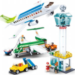 0930 Aviation World Civil Aviation Airport lennukikoostu mudeli poisi v&auml;ikeste osakeste montaaži ehitusplokid ilma kastita