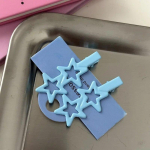 2tk Sweet Cute Star Juukseklamber Katkised Juuksed Fikseeritud Klambrid Tukk Klamber V&auml;rvikas metallist Pentagramm Pardinokk Klamber Juuste Aksessuaarid roosa