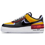 Nike Air Force 1 Shadow Dark Sulfur Naiste tossud Kollane Lilla-Pulse Ere-punane DO6114-700 38