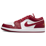 Air Jordan 1 Low Kardinalpunane Meeste Tossud Valge Hele-Karri 553558-607 46