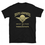Legion Etrangere langevarjuri Prantsuse r&uuml;gemendi Brevet Militaire Unisex T-s&auml;rk S