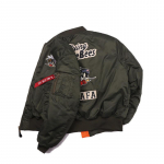 Meeste kevad- ja s&uuml;gisene polsterdatud Bomber jope S