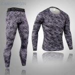 2tk Long Johns meeste termopesu komplekt Fitness s&auml;&auml;rised Base Compression spordi&uuml;likond aluspesu XXL