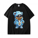 Suvine puuvillane T-s&auml;rk 2024 Limited Edition Cartoon Bear Graafilise tr&uuml;kiga T-s&auml;rgid Unisex Moodne Y2k Style T-s&auml;rk 2XL