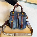 Kauboi naiste kotikangas nahast &otilde;lakottiga, &uuml;hekordne &otilde;lakott, k&auml;ekott, mitmeotstarbeline kott, pestud l&otilde;uendist seljakott