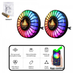 Automuusika r&uuml;tmivalgustuse heli- ja rakendusjuhtimine RGB LED-lamp &otilde;huv&auml;rskendaja USB-laetav h&auml;&auml;lega aktiveeritav r&uuml;tmivalgustid, atmosf&auml;&auml;rivalgus