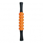 Gear Massage Roller Stick S&uuml;gavate kudede l&otilde;dvestus Fitness Lihasvalude leevendamine F&uuml;&uuml;siline teraapia Fascia rull Massager Varre Plastik Taignarull B oranž