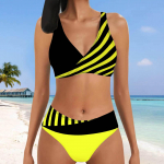 Naiste p&auml;itsetega Rose Red Stripes Print Bikiinid Tankini ujumistrikoo S sinine