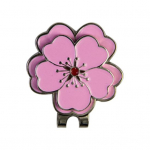 Magnetiline golfipalli marker uudne m&uuml;tsiklamber roostekindel korrosioonikindel lillekujuline golfipalli marker golfitarvikud roosa