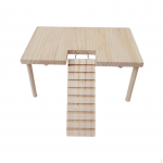 V&auml;ikeloomad puidust platvorm Vastupidavad m&auml;nguasjad redeliga stabiilse puuri tarvikutega puidust kirjutuslaud 32cmx20.5cmx15.5cm