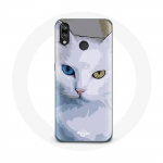 &Uuml;mbris Huawei P20 Lite T&uuml;rgi kaubiku Cat jaoks sinise silma ja kollase silmaga