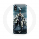 Huawei P20 Lite Vikings Series 6. hooaja &uuml;mbris Ragnar Lothbroki logo V M&otilde;&otilde;k hall udu taust